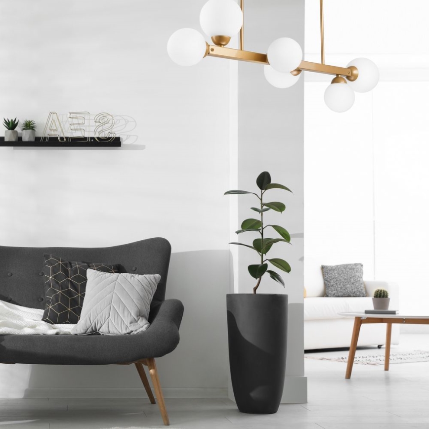 Candelabro suspenso LED ASTRO 6xG9/5W/230V dourado