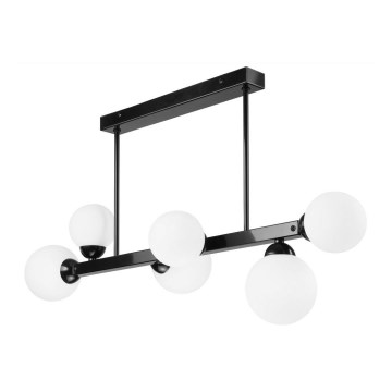 Candelabro suspenso LED ASTRO 6xG9/5W/230V preto