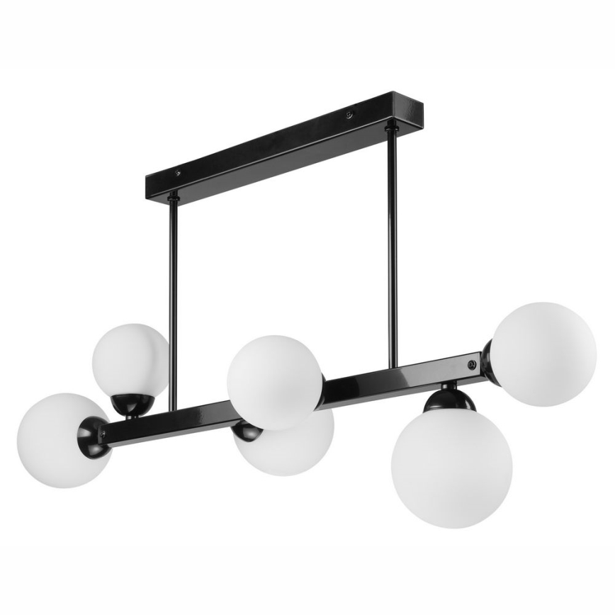 Candelabro suspenso LED ASTRO 6xG9/5W/230V preto