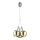 Candelabro suspenso LED BALLS 3xLED/5W230V dourado/cromado mate
