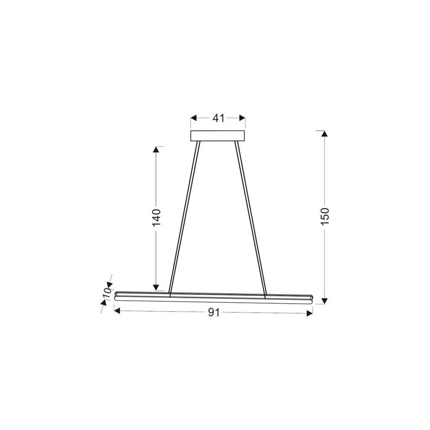 Candelabro suspenso LED COCONUT LED/28W/230V