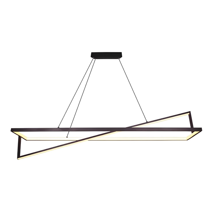 Candelabro suspenso LED com regulação LED/45W/230V 3000K 114 cm preto