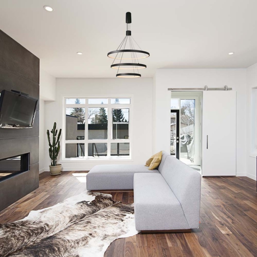 Candelabro suspenso LED com regulação LED/46W/230V 3000K preto