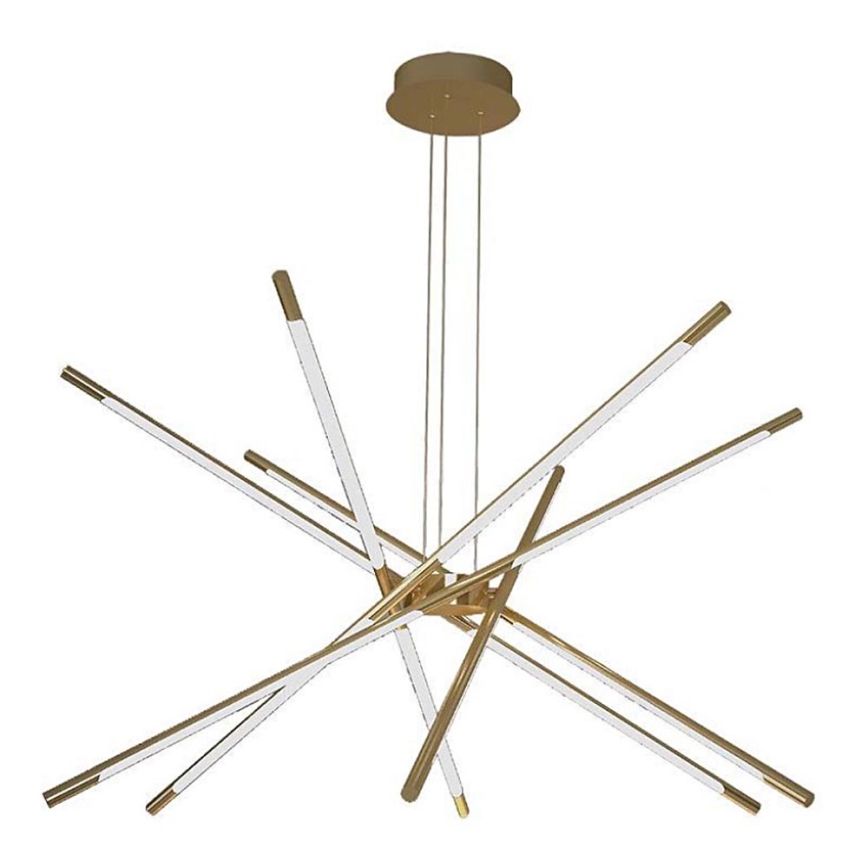 Candelabro suspenso LED com regulação LED/50W/230V 3000K dourada