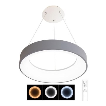 Candelabro suspenso LED com regulação NEST LED/40W/230V 3000-6500K cinzenta + controlo remoto