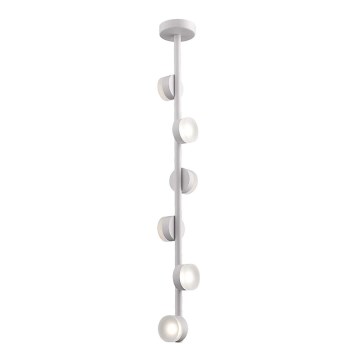 Candelabro suspenso LED COMFORT 6xLED/5W/230V branco