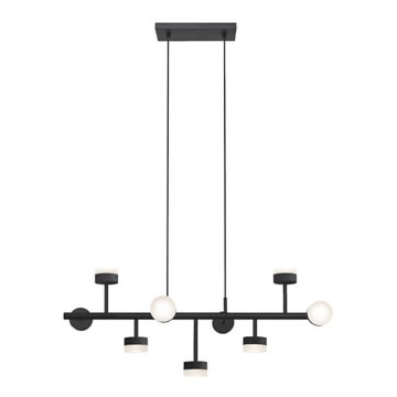 Candelabro suspenso LED COMFORT 9xLED/5W/230V preto