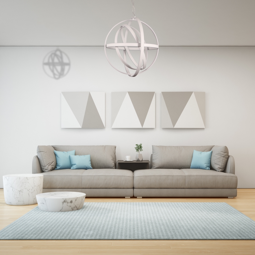 Candelabro suspenso LED COPERNICUS 1xLED/260W/230V branco