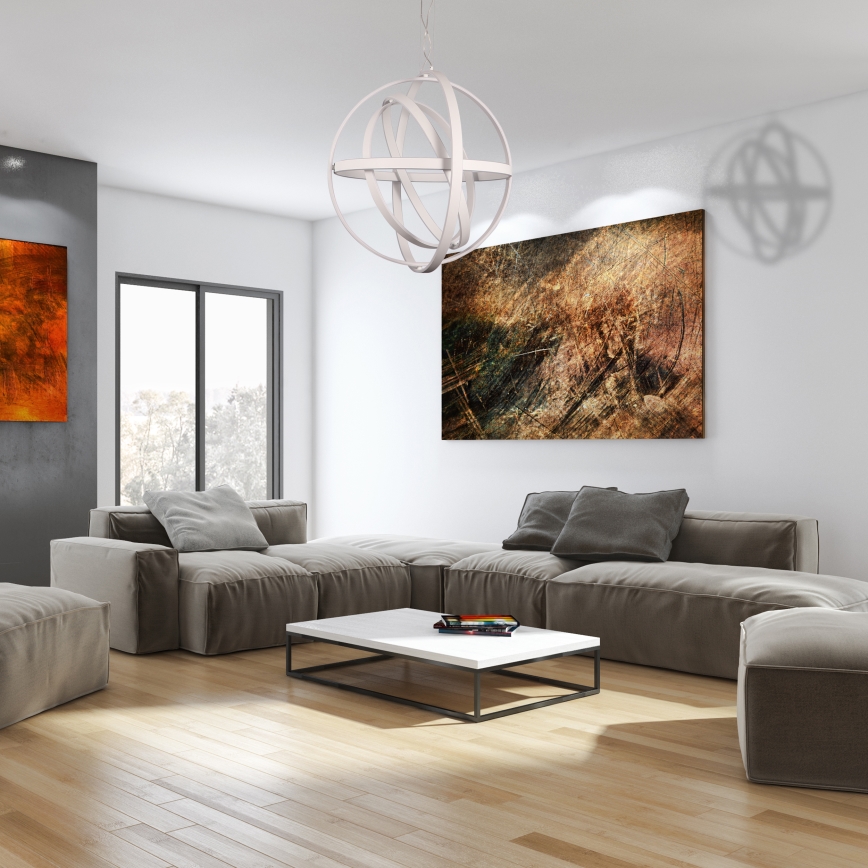 Candelabro suspenso LED COPERNICUS 1xLED/260W/230V branco