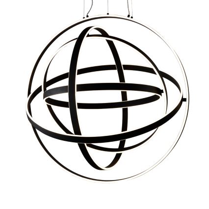 Candelabro suspenso LED COPERNICUS 1xLED/260W/230V preto