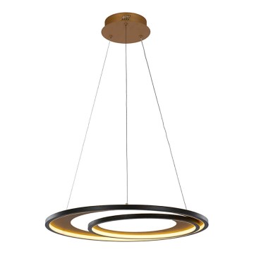 Candelabro suspenso LED CRYPTIC LED/45W/230V preto/dourado