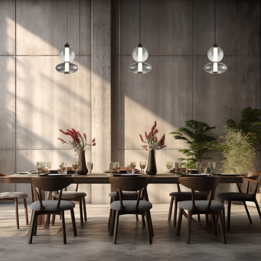 Candelabro suspenso LED DAPHNE LED/12W/230V cinzento