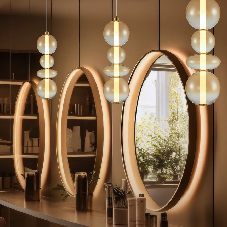 Candelabro suspenso LED DAPHNE LED/36W/230V dourada