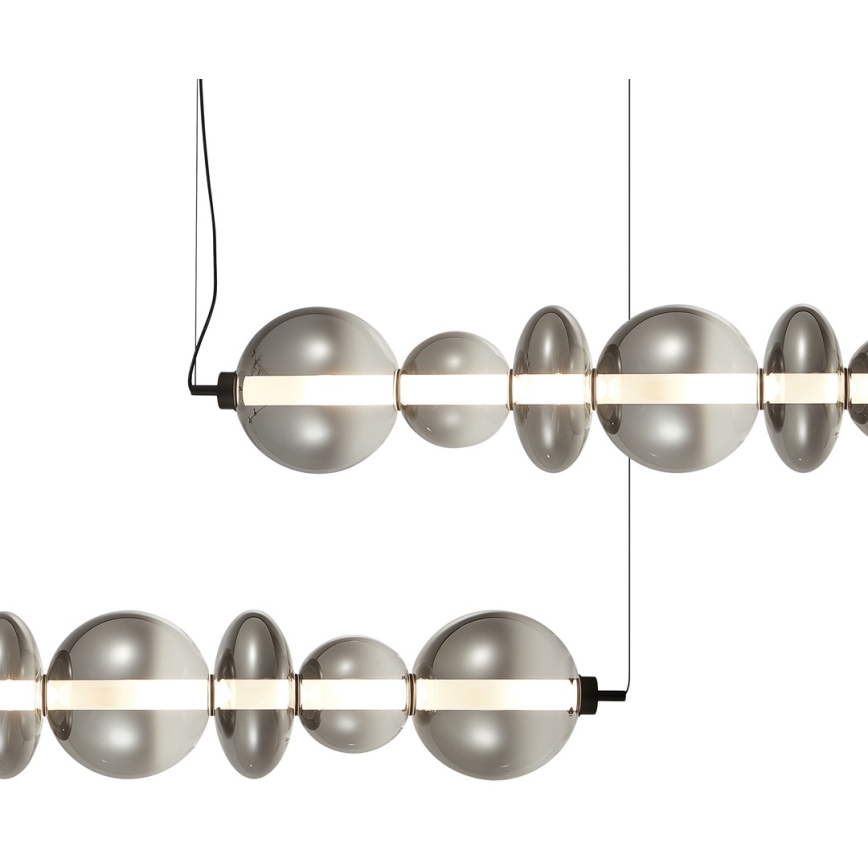 Candelabro suspenso LED DAPHNE LED/40W/230V cinzento