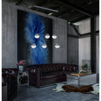 Candelabro suspenso LED FURNI 6xLED/5W/230V