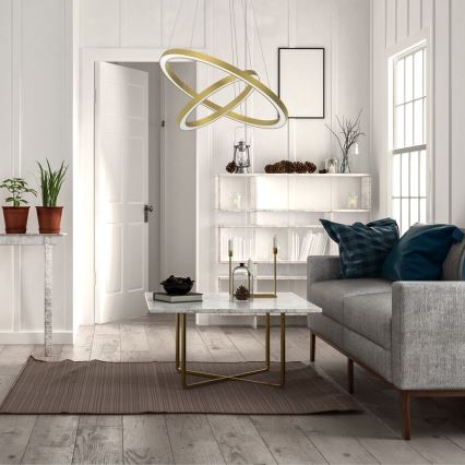 Candelabro suspenso LED GALAXIA LED/46W/230V dourada