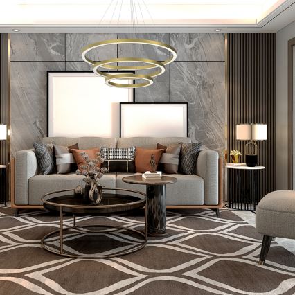 Candelabro suspenso LED GALAXIA LED/85W/230V dourada