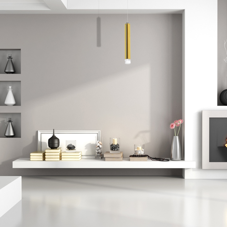 Candelabro suspenso LED GOLDIE 1xLED/5W/230V dourado