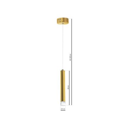Candelabro suspenso LED GOLDIE 1xLED/5W/230V dourado