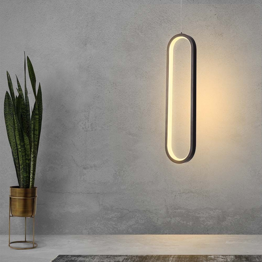 Candelabro suspenso LED LED/13W/230V 4000K preto