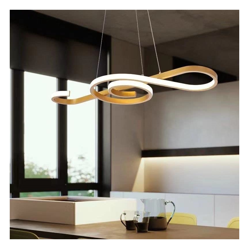 Candelabro suspenso LED LED/18W/230V 3000K dourada