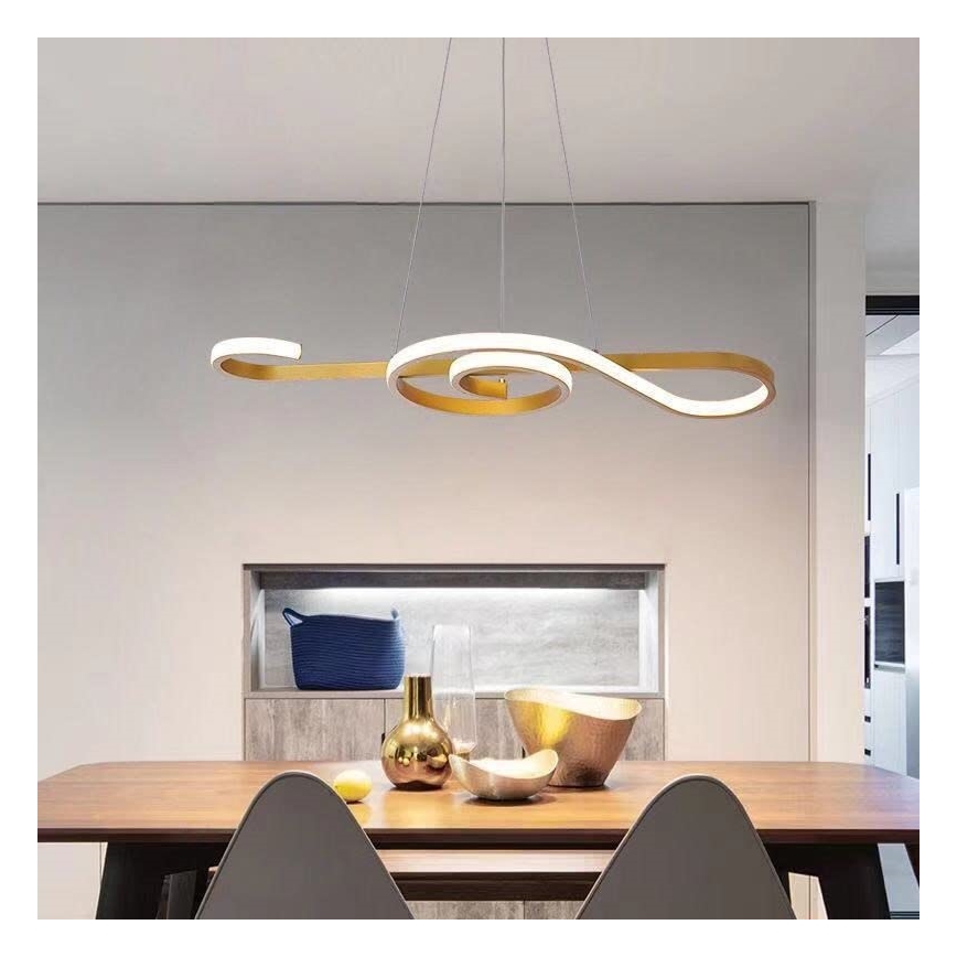 Candelabro suspenso LED LED/18W/230V 3000K dourada