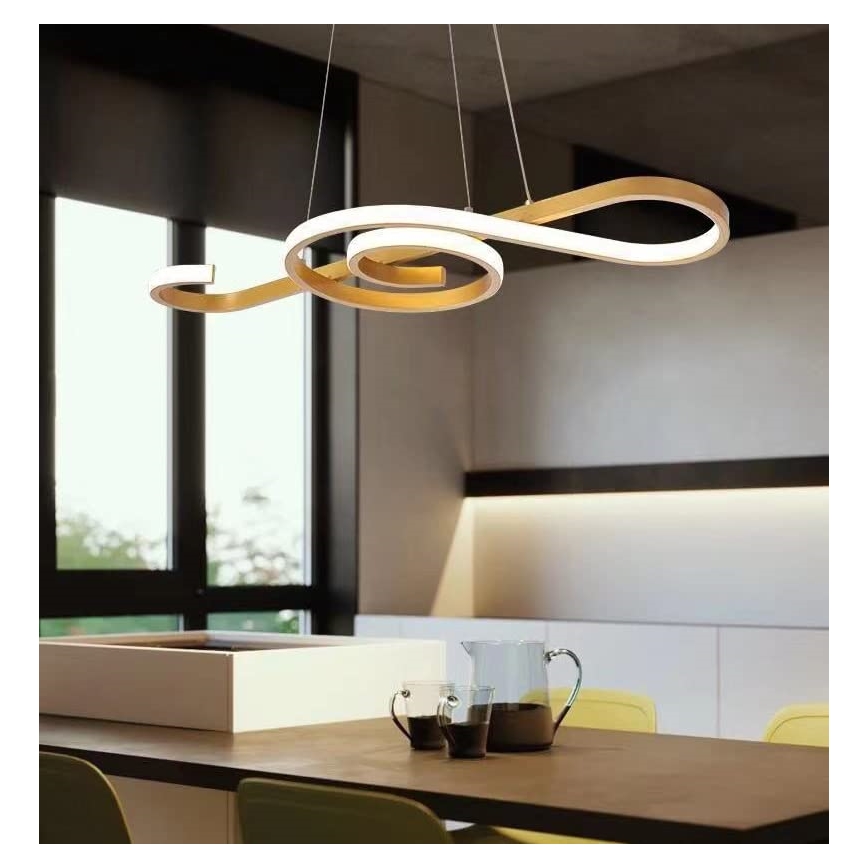 Candelabro suspenso LED LED/18W/230V 3000K dourada