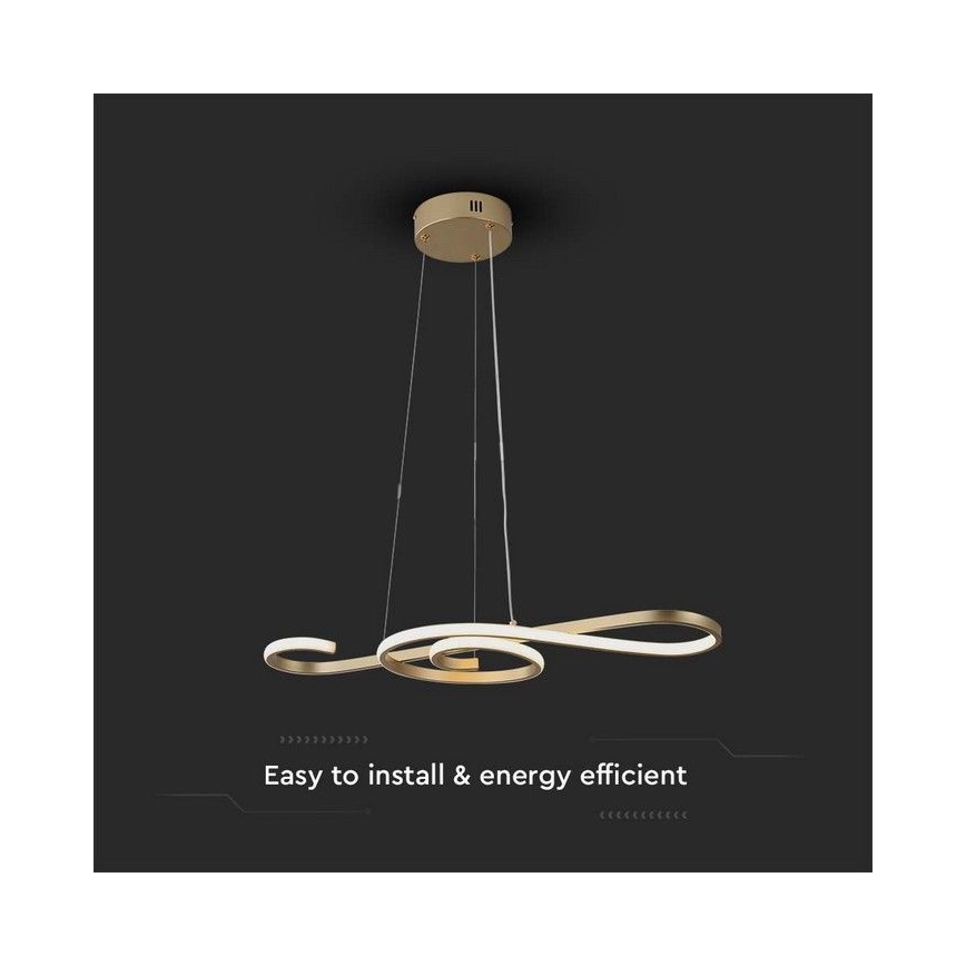 Candelabro suspenso LED LED/18W/230V 3000K dourada