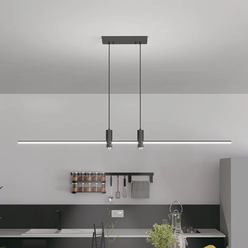 Candelabro suspenso LED LED/19W/230V 3000K preto
