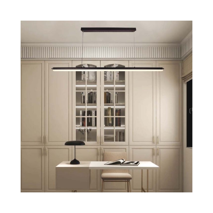 Candelabro suspenso LED LED/23W/230V 4000K 120 cm preto