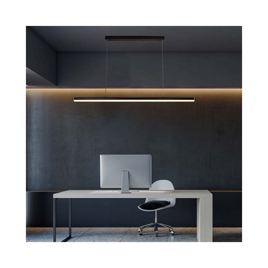 Candelabro suspenso LED LED/23W/230V 4000K 120 cm preto