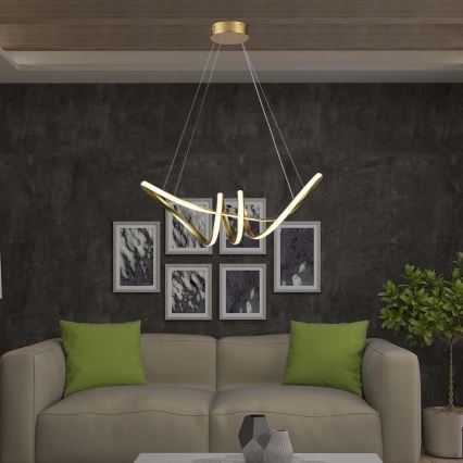 Candelabro suspenso LED LED/24W/230V 3000K dourada