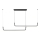 Candelabro suspenso LED LED/24W/230V 4000K preto