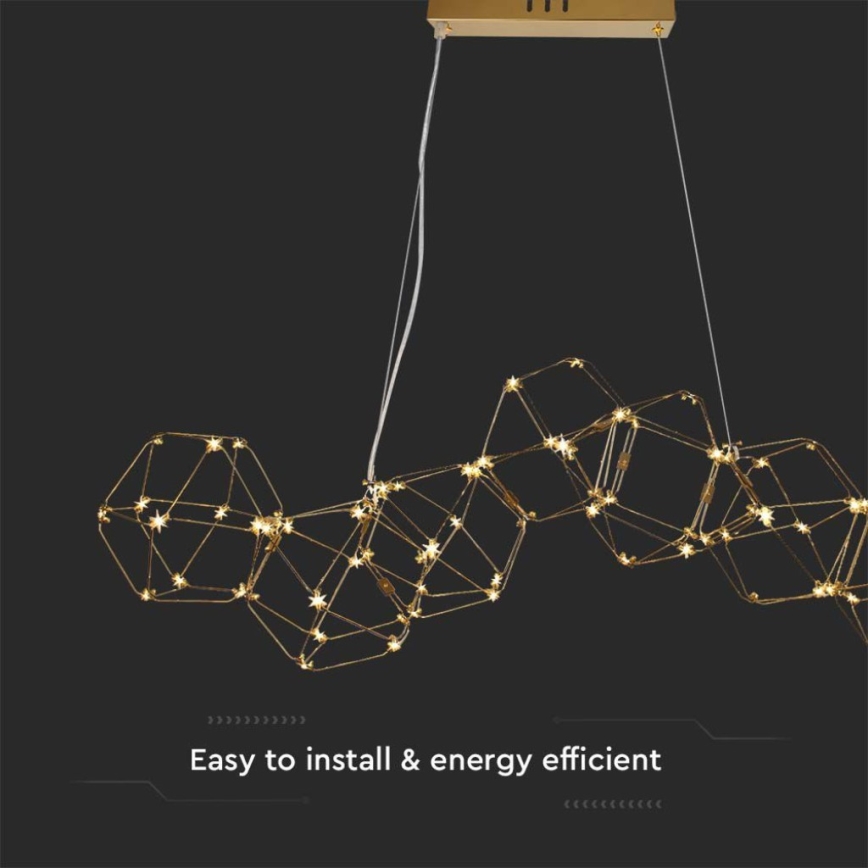 Candelabro suspenso LED LED/28W/230V 3000K dourada