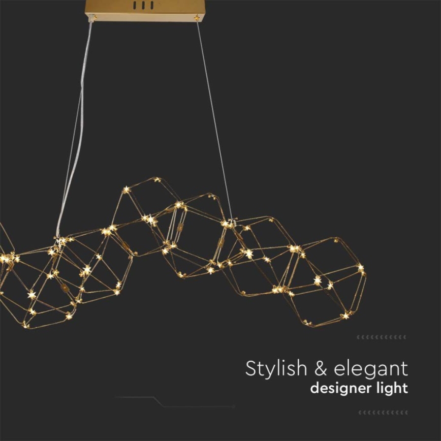 Candelabro suspenso LED LED/28W/230V 3000K dourada