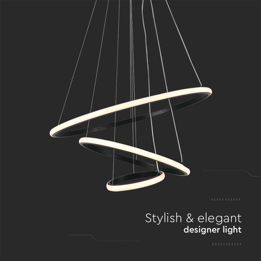 Candelabro suspenso LED LED/32W/230V 3000K preto