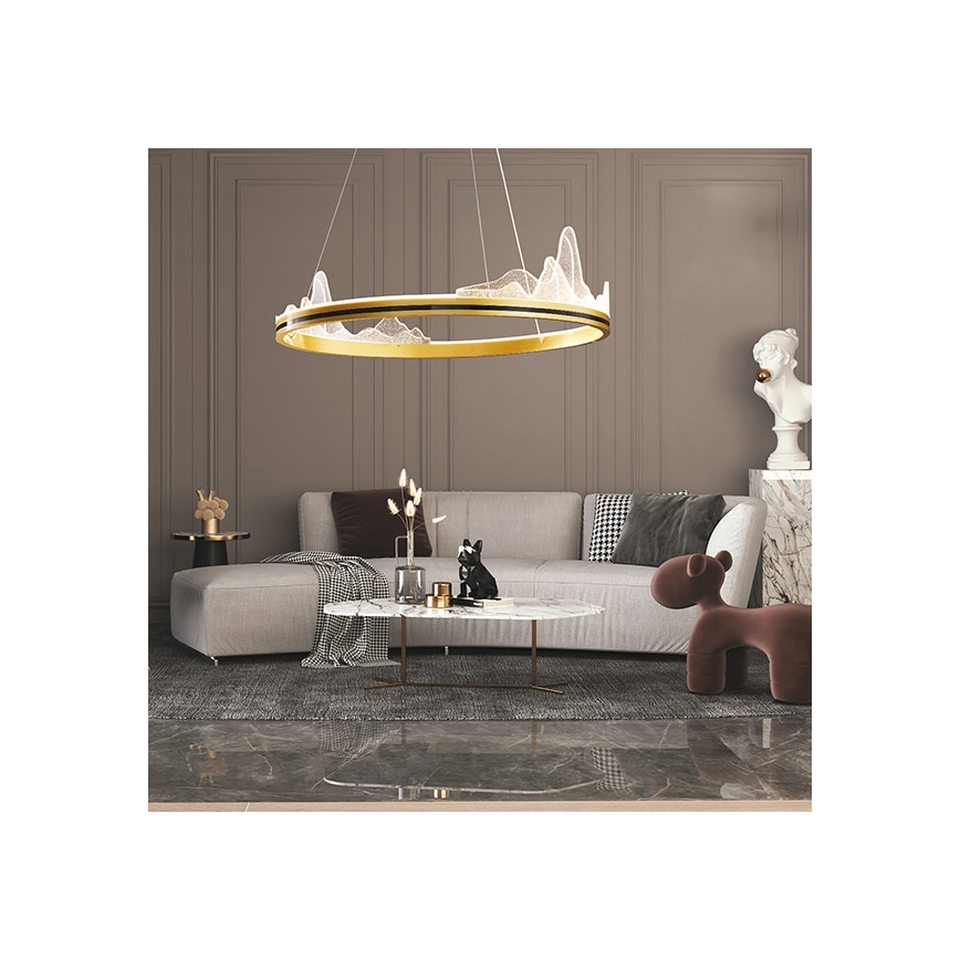 Candelabro suspenso LED LED/35W/230V 3000K dourada