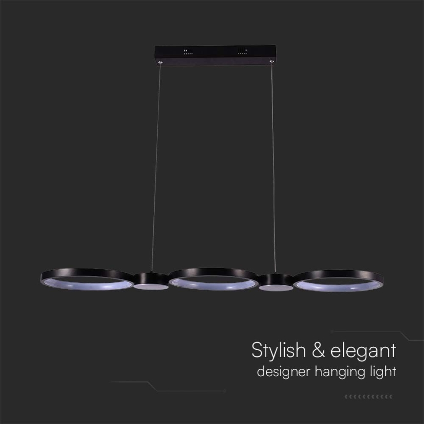 Candelabro suspenso LED LED/38W/230V 3000K preto