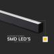 Candelabro suspenso LED LED/40W/230V 3000/4000/6400K preto
