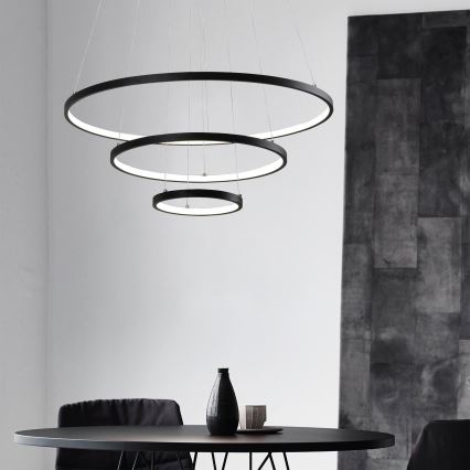 Candelabro suspenso LED LED/42W/230V 3000K preto