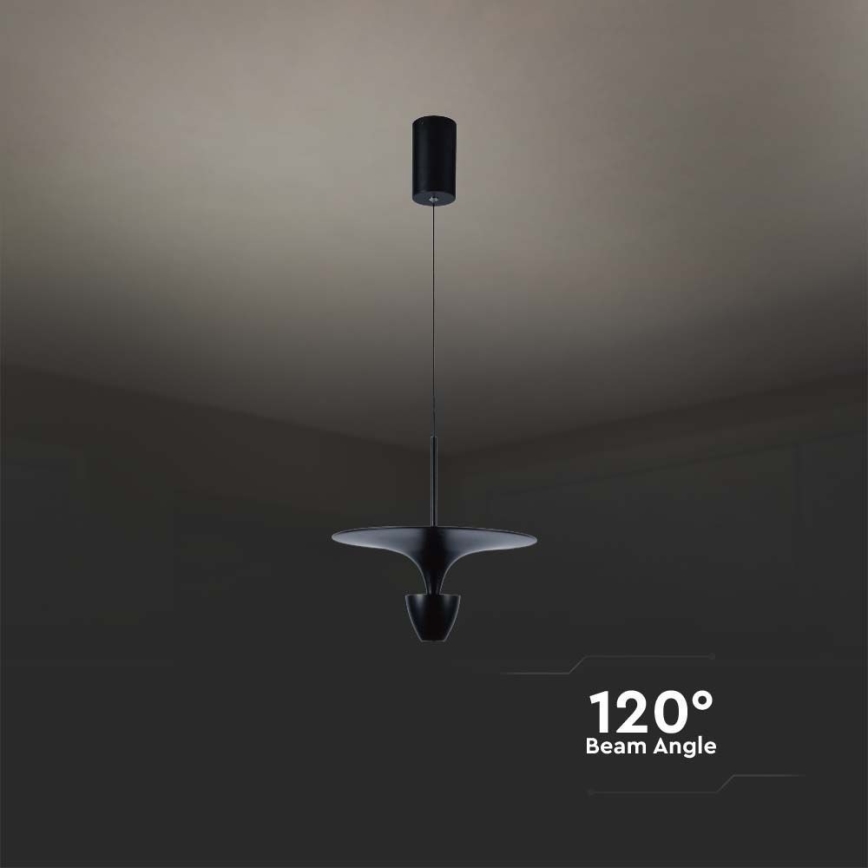 Candelabro suspenso LED LED/9W/230V 3000K preto