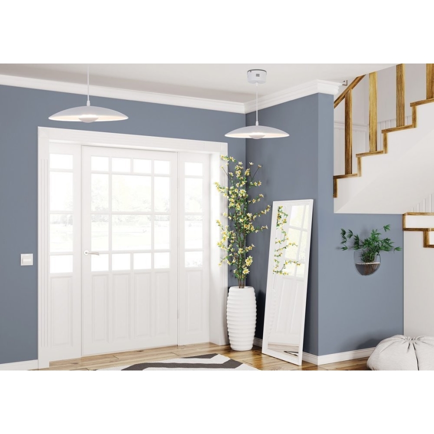 Candelabro suspenso LED LUND LED/10W/230V branco