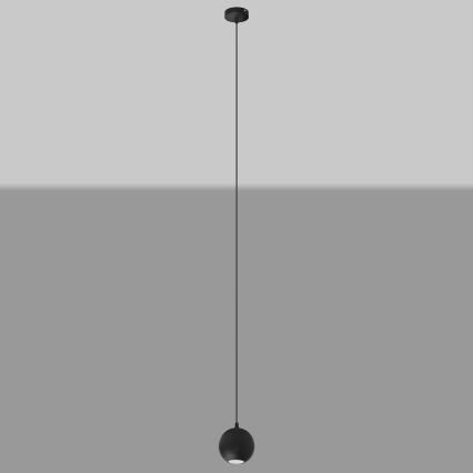 Candelabro suspenso LED MIDWAY 1xGU10/4,8W/230V preto