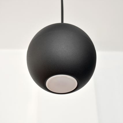 Candelabro suspenso LED MIDWAY 4xGU10/4,8W/230V preto