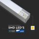 Candelabro suspenso LED SAMSUNG CHIP 1xLED/40W/230V 4000K prateado