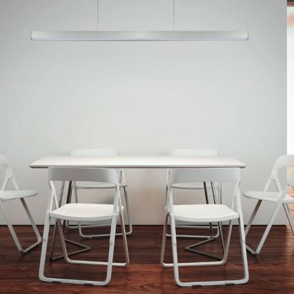 Candelabro suspenso LED SAMSUNG CHIP LED/40W/230V 4000K prateado