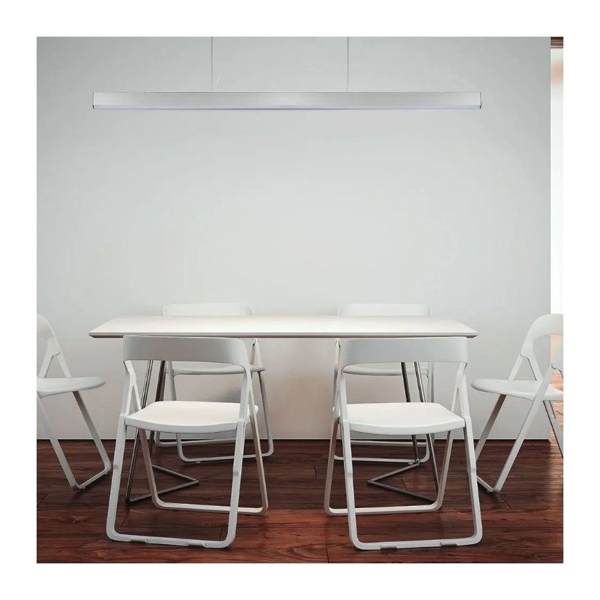 Candelabro suspenso LED SAMSUNG CHIP LED/40W/230V 4000K prateado