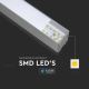 Candelabro suspenso LED SAMSUNG CHIP LED/40W/230V 4000K prateado