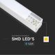 Candelabro suspenso LED SAMSUNG CHIP LED/40W/230V 6400K branco