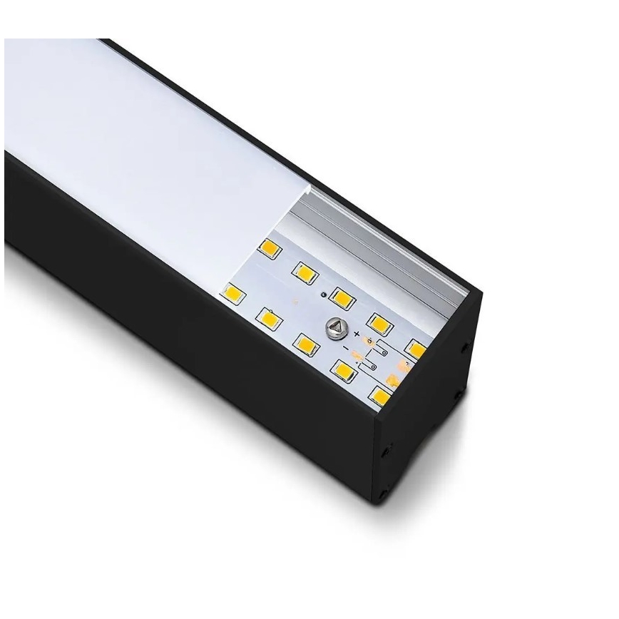 Candelabro suspenso LED SAMSUNG CHIP LED/40W/230V 6400K preto